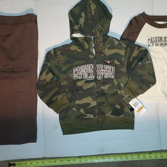 Rare Calvin Klien Boys Toddler Jacket Top Pants 3 Piece Set - Picture 4 of 12